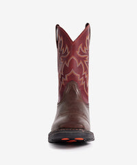 Men’s Wild Scarlet Bold Leather & Embroidered Shaft Western Boots