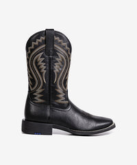 Men’s Black Rider Totem Embroidered Boots