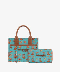 Wrangler Rodeo Icons Canvas Tote Bag