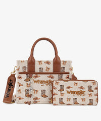 Wrangler Rodeo Icons Canvas Tote Bag