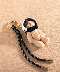 Mini Baseball Keychain with Wooden Bat