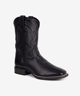 Men's Mesh Embroidered Square Toe Cowboy Boots