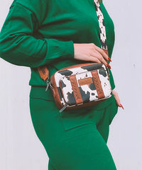 Wrangler Cow Print Crossbody Bag
