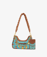 Wrangler Rodeo Icons Braided Handle Shoulder Bag