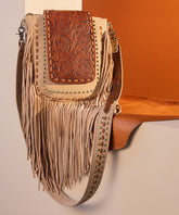 Trinity Ranch Fringe Tooled Crossbody - Montana West World