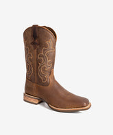 Women's Embroidered Wide Toe Western Boots