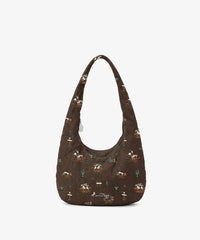 Montana West Western Rodeo Print Crossbody Oversized Hobo Bag (Preorder)