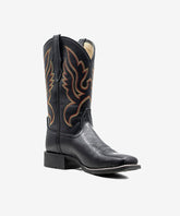 Women's Embroidered Wide Toe Western Boots