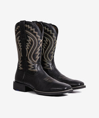 Men’s Black Rider Totem Embroidered Boots