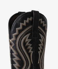 Men’s Black Rider Totem Embroidered Boots