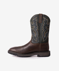 Men’s Vintage Patchwork Embroidered Heritage Boots