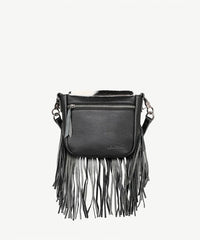 Montana West Genuine Leather Hair-On Fringe Crossbody Bag - Montana West World