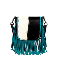Montana West Genuine Leather Hair-On Fringe Crossbody Bag - Montana West World