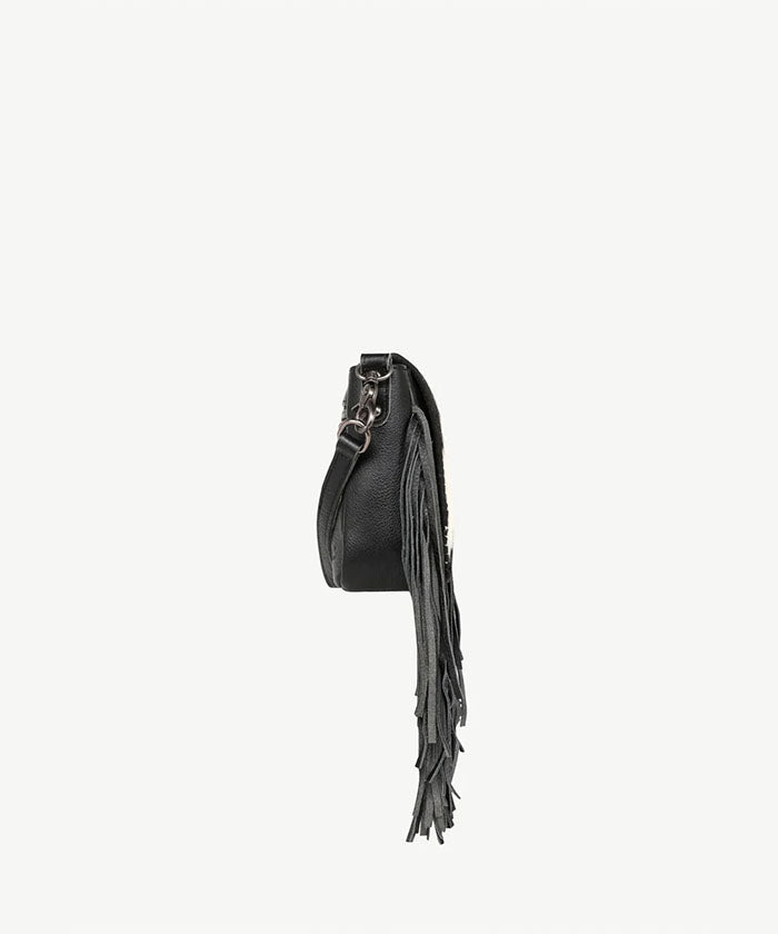 Montana West Genuine Leather Hair-On Fringe Crossbody Bag - Montana West World