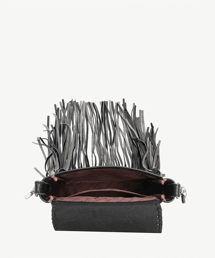 Montana West Genuine Leather Hair-On Fringe Crossbody Bag - Montana West World