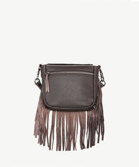 Montana West Genuine Leather Hair-On Fringe Crossbody Bag - Montana West World