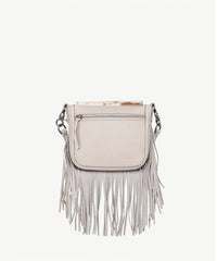 Montana West Genuine Leather Hair-On Fringe Crossbody Bag - Montana West World