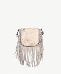 Montana West Genuine Leather Hair-On Fringe Crossbody Bag - Montana West World