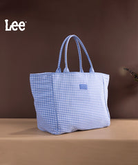LEE Plaid Cotton Large Tote