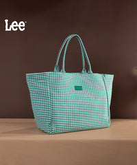 LEE Plaid Cotton Large Tote