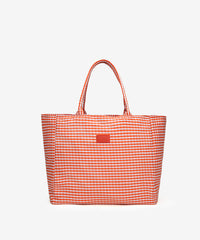 LEE Plaid Cotton Large Tote