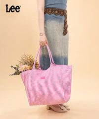 LEE Plaid Cotton Large Tote