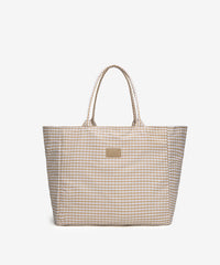 LEE Plaid Cotton Large Tote