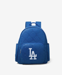 Los_Angeles_Dodgers_Leather_Backpack_Blue