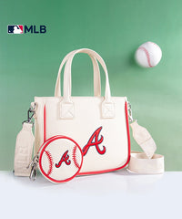 MLB Atlanta Braves Team Tote with Baseball Coin Pouch