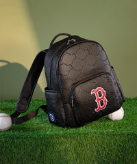 MLB Boston Red Sox Leather Baseball Backpack