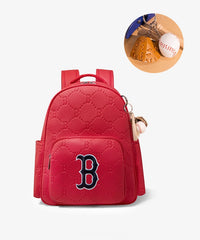 MLB Boston Red Sox Leather Baseball Backpack