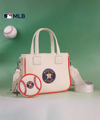 MLB Houston Astros Team Tote with Baseball Coin Pouch