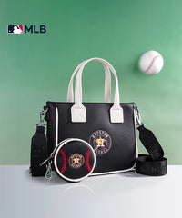 MLB Houston Astros Team Tote with Baseball Coin Pouch