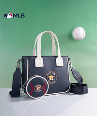 MLB Houston Astros Team Tote with Baseball Coin Pouch