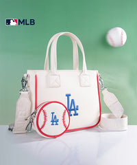 MLB Los Angeles Dodgers Team Tote with Baseball Coin Pouch