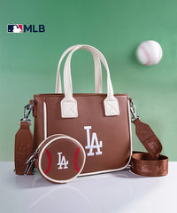 MLB Los Angeles Dodgers Team Tote with Baseball Coin Pouch