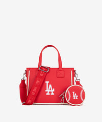 MLB Los Angeles Dodgers Team Tote with Baseball Coin Pouch