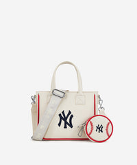 MLB New York Yankees Team Tote with Baseball Coin Pouch