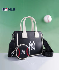 MLB New York Yankees Team Tote with Baseball Coin Pouch
