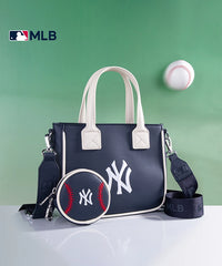 MLB New York Yankees Team Tote with Baseball Coin Pouch
