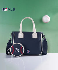 MLB New York Yankees Team Tote with Baseball Coin Pouch