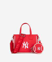 MLB New York Yankees Team Tote with Baseball Coin Pouch
