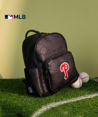 MLB Philadelphia Phillies Leather Baseball Backpack