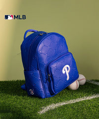 MLB Philadelphia Phillies Leather Baseball Backpack