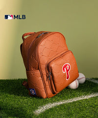 MLB Philadelphia Phillies Leather Baseball Backpack