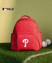 MLB Philadelphia Phillies Leather Baseball Backpack