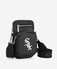MLB Chicago White Sox Mini Crossbody Purse Black