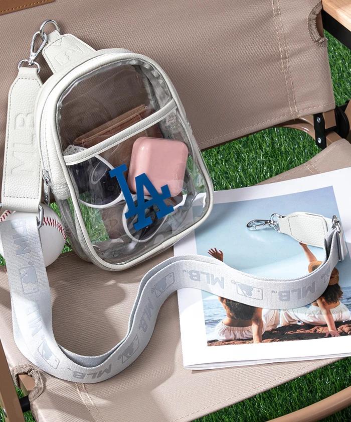 MLB_Los_Angeles_Dodgers_Clear_Mini_Sling_Stadium_Bag