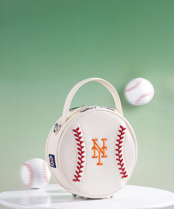 MLB New York Mets Mini Canteen Crossbody Bag Beige