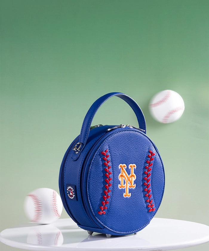 MLB New York Mets Mini Canteen Crossbody Bag Blue